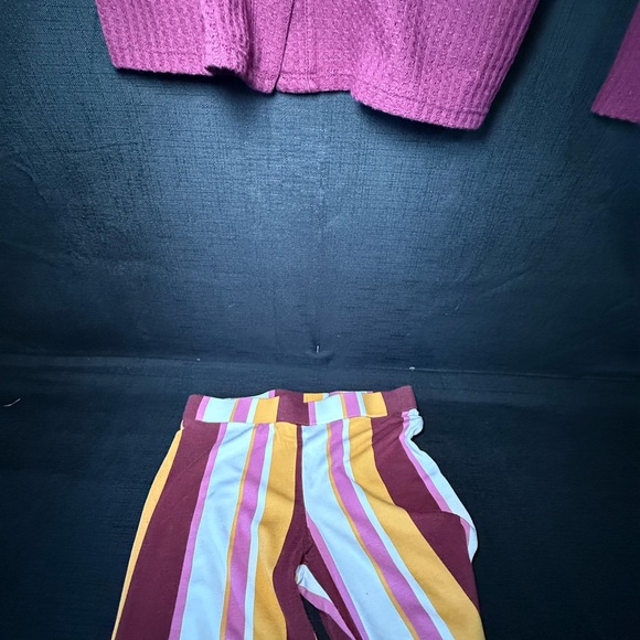 art class Raspberry Waffle-Knit Cardigan - Picture 5 of 5